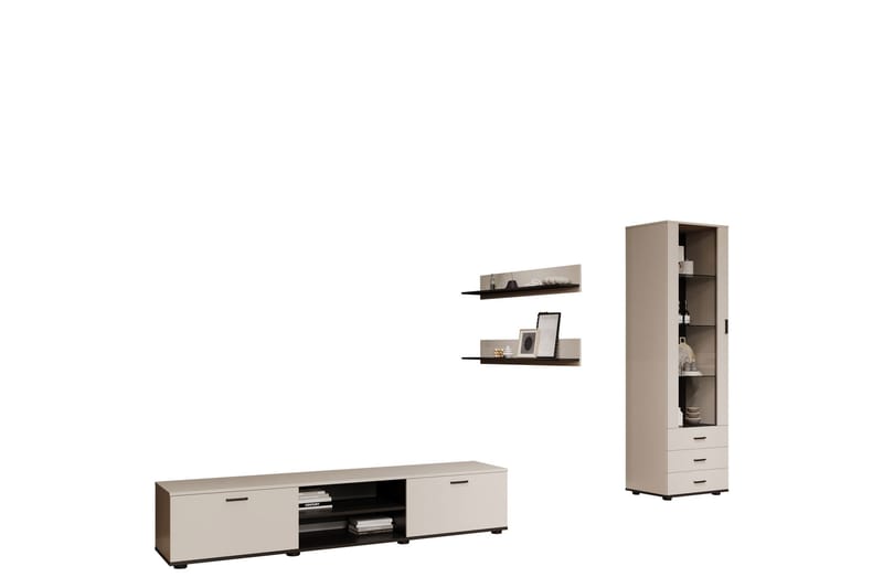 Lyrosen Möbelset För Vardagsrum, Beige