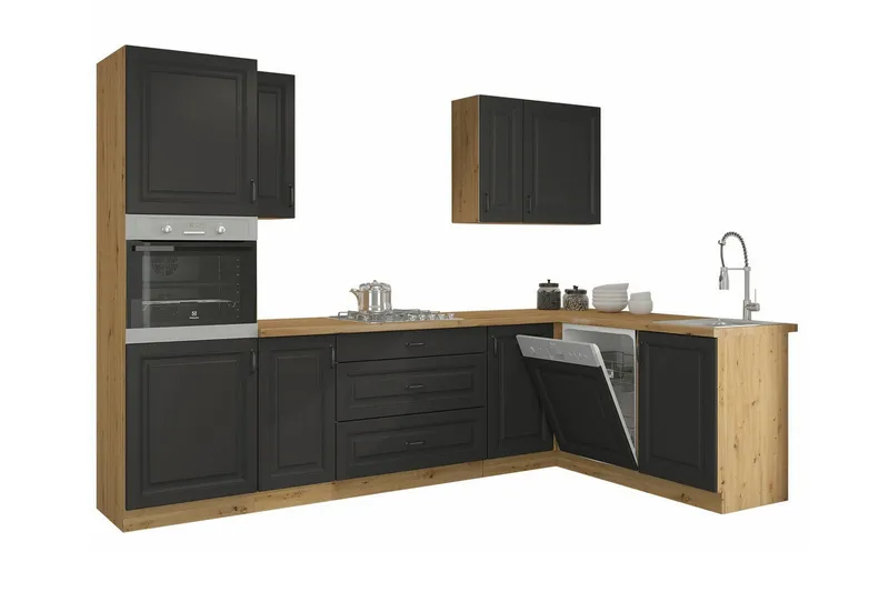 Templemore Möbelset För Kök & Matplats Black/Wood
