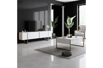 Luxe Möbelset För Vardagsrum - Vit - Möbler - Möbelset - Möbelset för vardagsrum