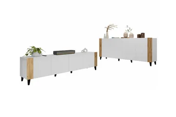 Strontian Möbelset För Vardagsrum Scandinavian Choice White - Möbler - Möbelset - Möbelset för vardagsrum