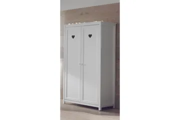 Säng med sängbord, garderob, skrivbord Amori Vit 2 dörrar - 2 dörrar - Möbler - Möbelset - Möbelset för sovrum