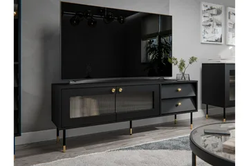 Akilesh Tv-bänk 150 cm - Svart - Möbler - Tv möbel & mediamöbel - TV bänk & mediabänk