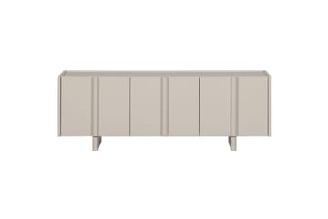 Basu Golvstående Tv Bänk 152 cm med Förvaring i Ljust Trä - Beige - Möbler - Tv möbel & mediamöbel - TV bänk & mediabänk