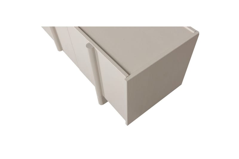 Basu Golvstående Tv Bänk 152 cm med Förvaring i Ljust Trä - Beige - Möbler - Tv möbel & mediamöbel - TV bänk & mediabänk