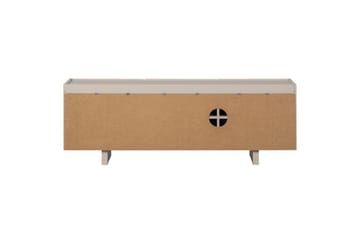 Basu Golvstående Tv Bänk 152 cm med Förvaring i Ljust Trä - Beige - Möbler - Tv möbel & mediamöbel - TV bänk & mediabänk