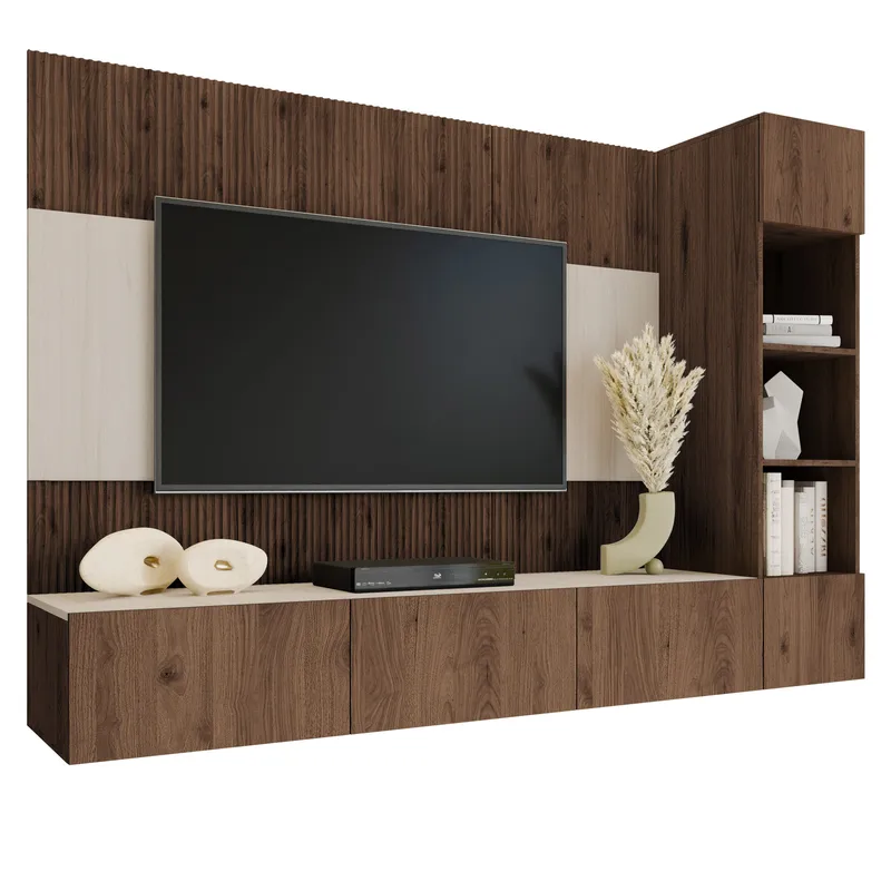 Bernice Tv-skåp 220 cm, brun