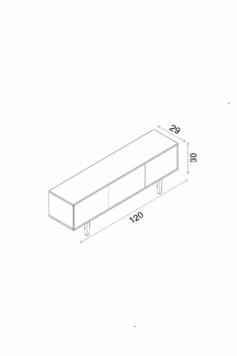 Capella TV-bänk 120x50x29 cm - Sandsten - Möbler - Tv möbel & mediamöbel - TV bänk & mediabänk