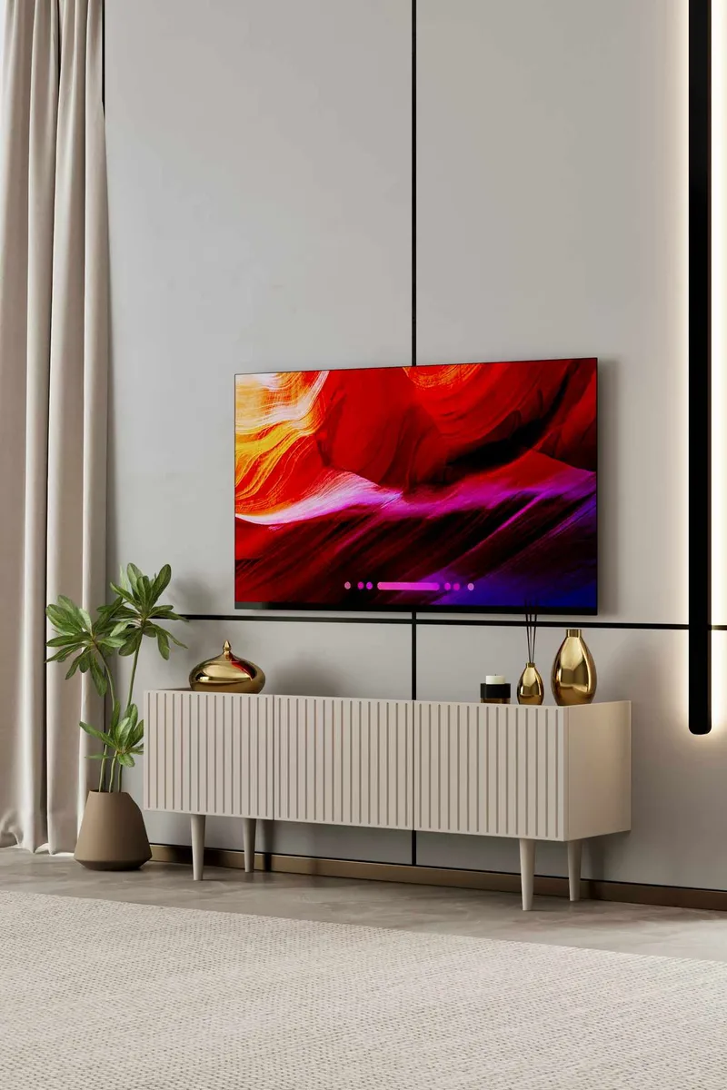 Capella TV-bänk 120x50x29 cm - Sandsten - Möbler - Tv möbel & mediamöbel - TV bänk & mediabänk