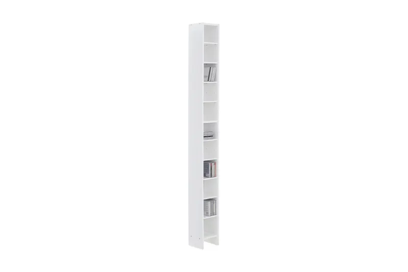 Harada CD-hylla 20 cm, Vit