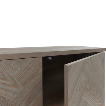 Charlene Tv-bänk 175 cm - Naturfärgad fiskbensek / naturek - Möbler - Tv möbel & mediamöbel - TV bänk & mediabänk