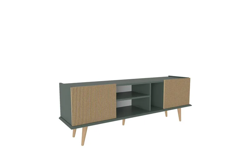Corvo Tv-bänk 154,4 cm, Light Brun/Grön