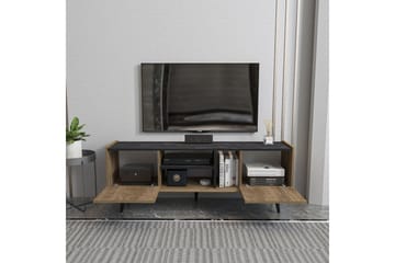 Corvo Tv-bänk 154,4 cm - Valnöt/Svart - Möbler - Tv möbel & mediamöbel - TV bänk & mediabänk