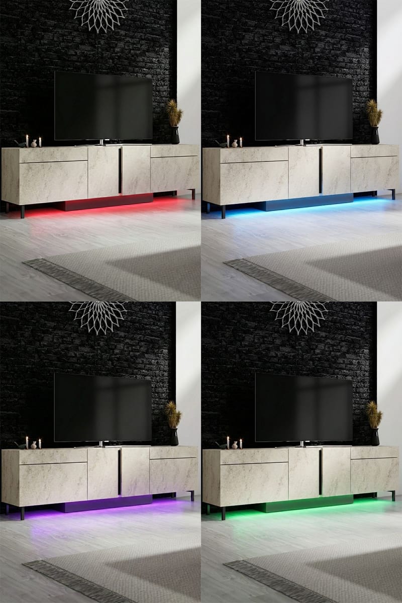 Djarhint TV-bänk 180 cm - Travertin - Möbler - Tv möbel & mediamöbel - TV bänk & mediabänk