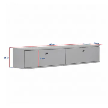 Dovren TV-bänk 140x25x25 cm - Travertin - Möbler - Tv möbel & mediamöbel - TV hylla