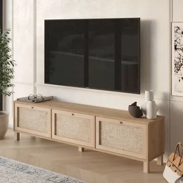 Dune Golvstående TV Bänk 180 cm med Förvaring i Ek - Brun - Möbler - Tv möbel & mediamöbel - TV bänk & mediabänk