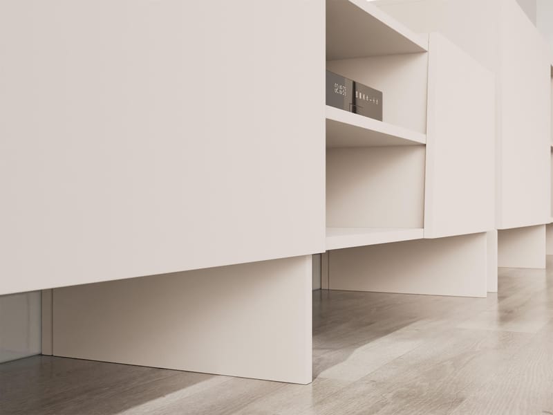 Falkor Tv Bänk 200 cm i Ljust Trä - Beige - Möbler - Tv möbel & mediamöbel - TV bänk & mediabänk