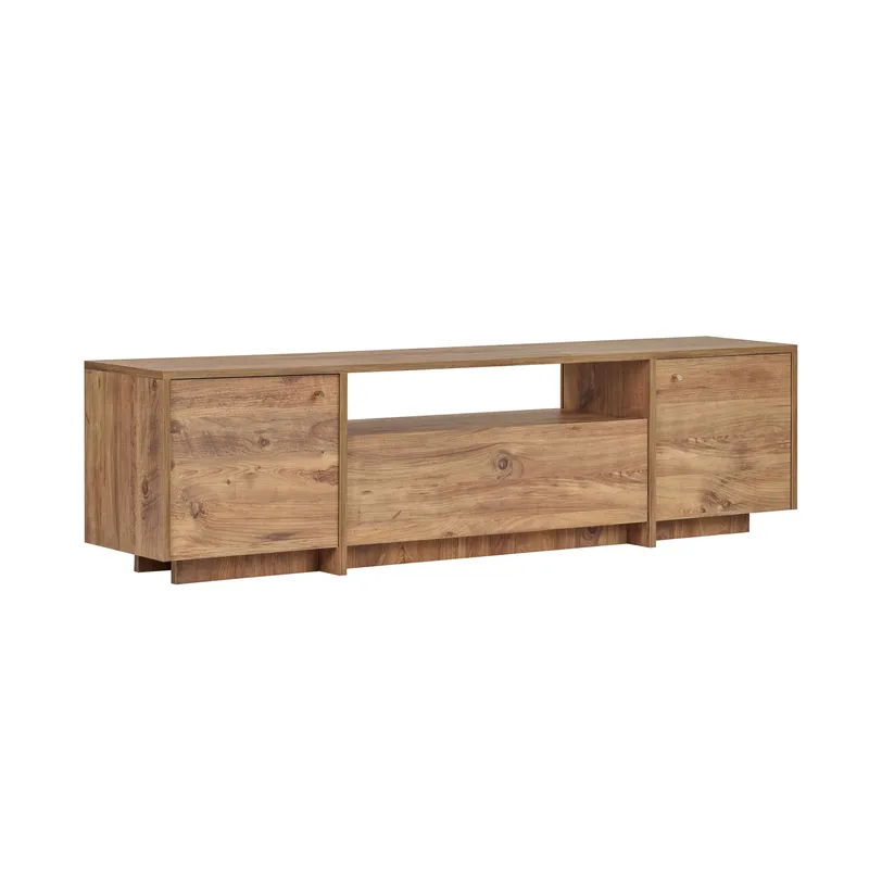 Farvik TV-bänk med Förvaring 180x46x35 cm, Atlantic Pine