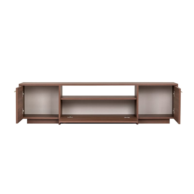 Farvik TV-bänk med Förvaring 180x46x35 cm - Valnöt - Möbler - Tv möbel & mediamöbel - TV bänk & mediabänk