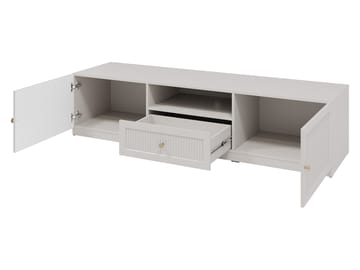 Fayric Golvstående Tv-bänk 180 cm med Förvaring i Målat Trä - Beige - Möbler - Tv möbel & mediamöbel - TV bänk & mediabänk