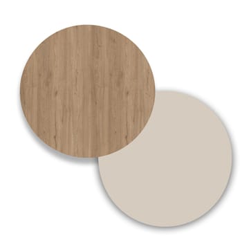 Fento Golvstående Tv Bänk 160 cm med Förvaring i Ek - Ljusbeige - Möbler - Tv möbel & mediamöbel - TV bänk & mediabänk