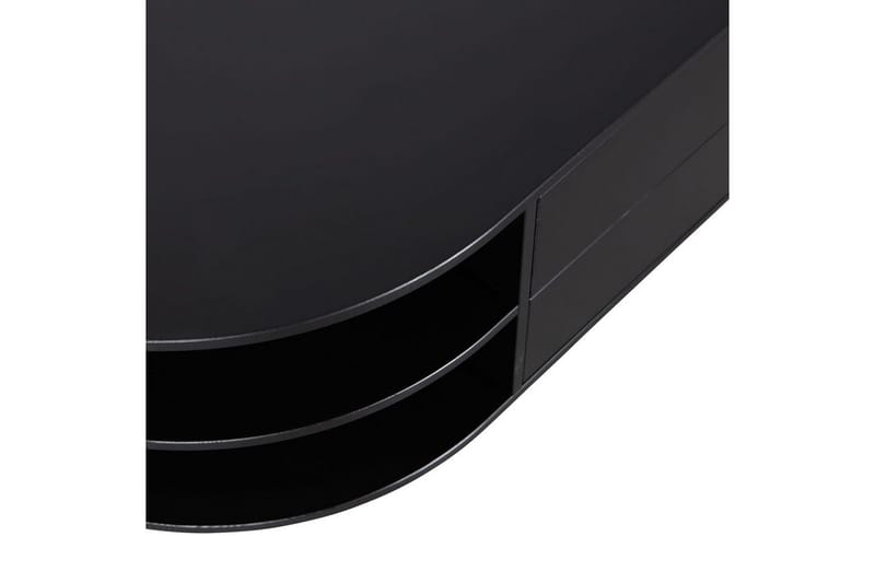Finca Golvstående TV Bänk Vänster 78 cm med Förvaring i Furu - Svart - Möbler - Tv möbel & mediamöbel - TV bänk & mediabänk
