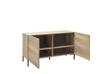 Galnor TV-bänk 120 cm med Förvaring i Mörkt Trä - Naturbrun - Möbler - Tv möbel & mediamöbel - TV bänk & mediabänk
