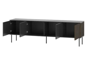 Gravendal TV-bänk 182x57 cm - Svart, valnöt - Möbler - Tv möbel & mediamöbel - TV bänk & mediabänk