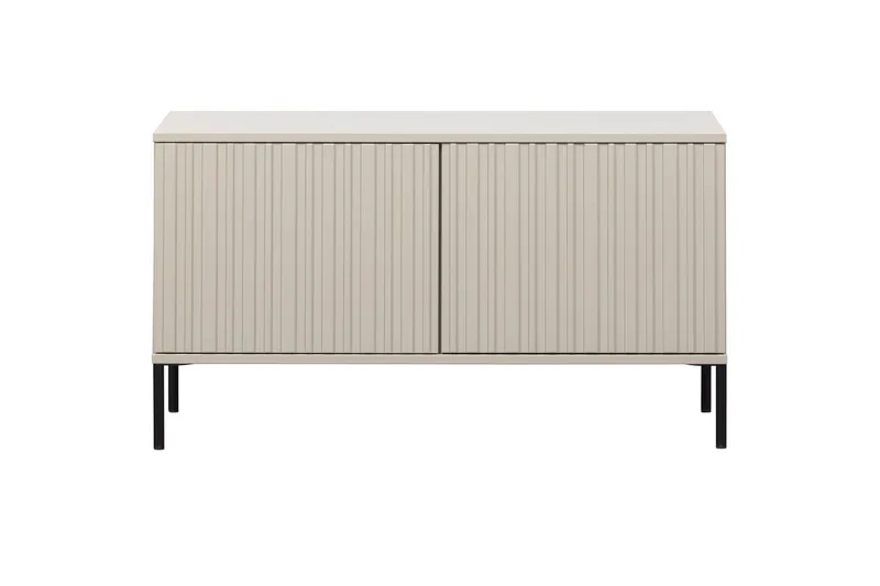 Gravure Golvstående Tv Bänk 100 cm med Förvaring i Målat Trä - Beige - Möbler - Tv möbel & mediamöbel - TV bänk & mediabänk