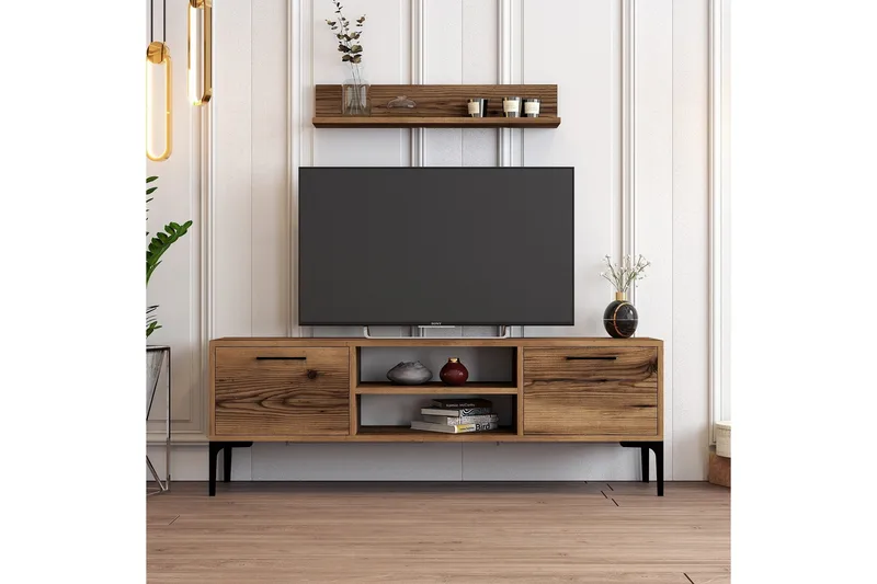 Holter Tv-bänk 140 cm, Valnöt