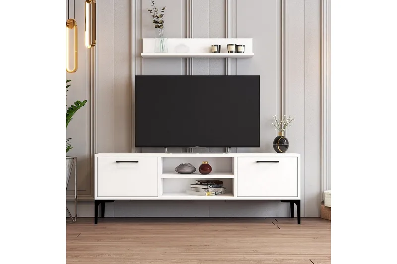 Holter Tv-möbelset 140x30 cm - Vit - Möbler - Tv möbel & mediamöbel - TV-möbelset