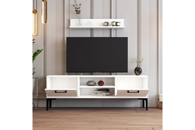 Holter Tv-möbelset 140x30 cm - Vit - Möbler - Tv möbel & mediamöbel - TV-möbelset