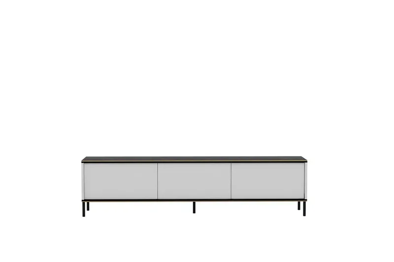 Imaj Golvstående Tv-bänk 180 cm med Förvaring i Målat Trä - Vit - Möbler - Tv möbel & mediamöbel - TV bänk & mediabänk