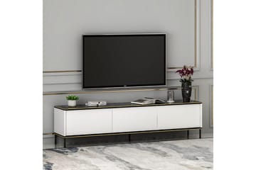 Imaj Golvstående Tv-bänk 180 cm med Förvaring i Målat Trä - Vit - Möbler - Tv möbel & mediamöbel - TV bänk & mediabänk