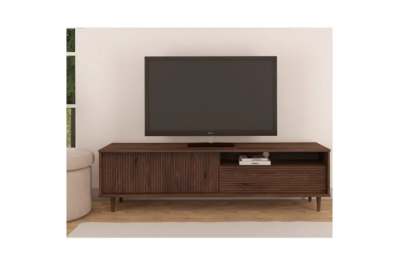 Jerzy Tv-stativ 180x38 cm - Brun - Möbler - Tv möbel & mediamöbel - TV bänk & mediabänk