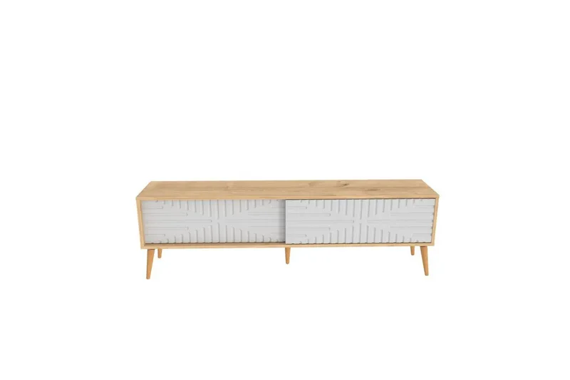 Kalon Tv-bänk 180 cm, Ek/Vit