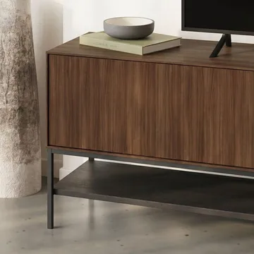 Kenvor Tv-bänk 180 cm - Milano Walnut, Wood Black, Black - Möbler - Tv möbel & mediamöbel - TV bänk & mediabänk