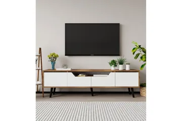 Kollumber Tv-stativ 180x30 cm - Valnöt/Vit - Möbler - Tv möbel & mediamöbel - TV bänk & mediabänk
