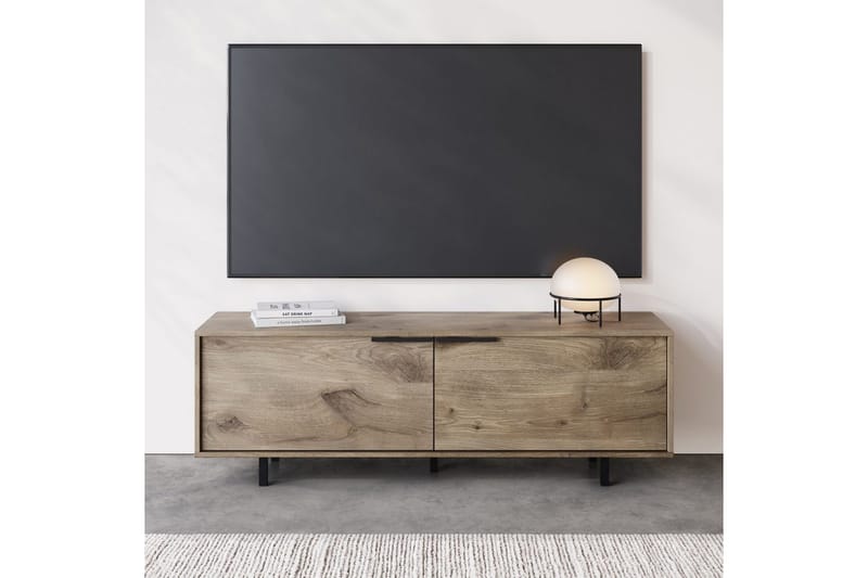 Lowboard Alberto 150x38x50 cm, Ek - 150x38x50 cm, Ek - Möbler - Tv möbel & mediamöbel - TV bänk & mediabänk