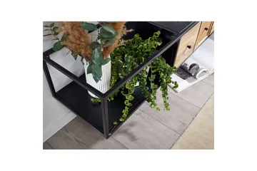 Lowboard Wohnling Metallhängande med 3 lådor i massivt trä Industriell - Möbler - Tv möbel & mediamöbel - TV bänk & mediabänk