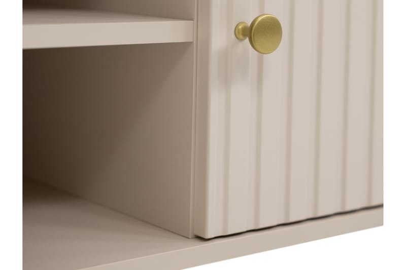Maggio Golvstående TV Bänk 175 cm med Förvaring i Målat Trä - Beige - Möbler - Tv möbel & mediam öbel - TV bänk & mediabänk