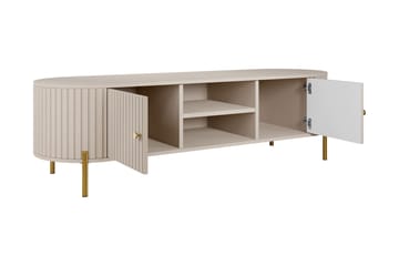 Maggio Golvstående TV Bänk 175 cm med Förvaring i Målat Trä - Beige - Möbler - Tv möbel & mediamöbel - TV bänk & mediabänk