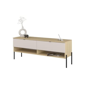 Malmer Golvstående TV Bänk 140 cm med Förvaring i Ek - Beige - Möbler - Tv möbel & mediamöbel - TV bänk & mediabänk