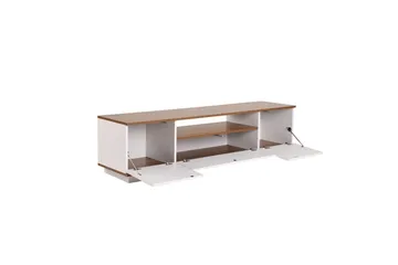 Meni Tv-bänk 180 cm - Vit/Brun - Möbler - Tv möbel & mediamöbel - TV bänk & mediabänk