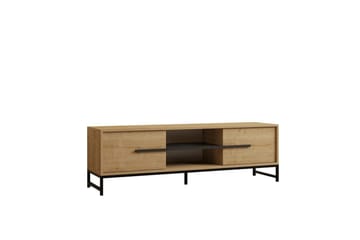 Mono Golvstående TV-bänk 160 cm med Förvaring i Ek - Beige - Möbler - Tv möbel & mediamöbel - TV bänk & mediabänk