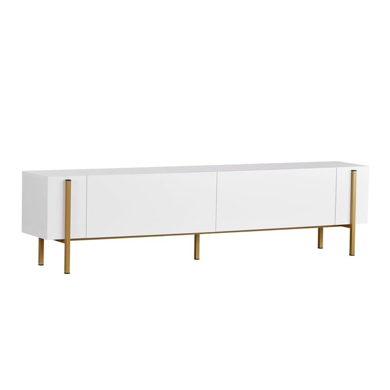 Nexus TV-bänk 180 cm, Vitt och guld