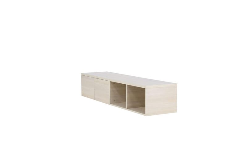 Nomi Vägghängd Tv Bänk 180 cm med Förvaring i Ljust Trä - Beige - Möbler - Tv möbel & mediamöbel - TV bänk & mediabänk