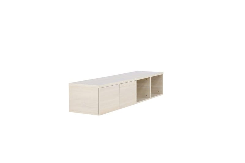 Nomi Vägghängd Tv Bänk 180 cm med Förvaring i Ljust Trä - Beige - Möbler - Tv möbel & mediamöbel - TV bänk & mediabänk