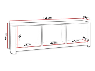 Norrhassel Tv-bänk 168 cm - brun - Möbler - Tv möbel & mediamöbel - TV bänk & mediabänk