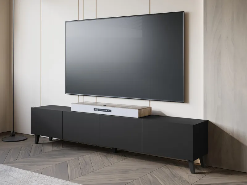Orvik Tv-bänk 190 cm - svart - Möbler - Tv möbel & mediamöbel - TV bänk & mediabänk