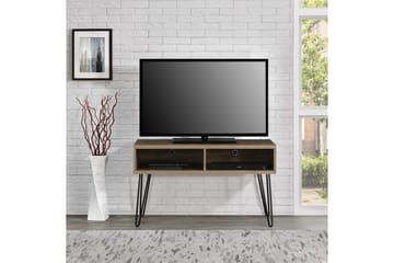 Owen Golvstående Tv Bänk 107 cm med Förvaring i Valnöt - Brun - Möbler - Tv möbel & mediamöbel - TV bänk & mediabänk
